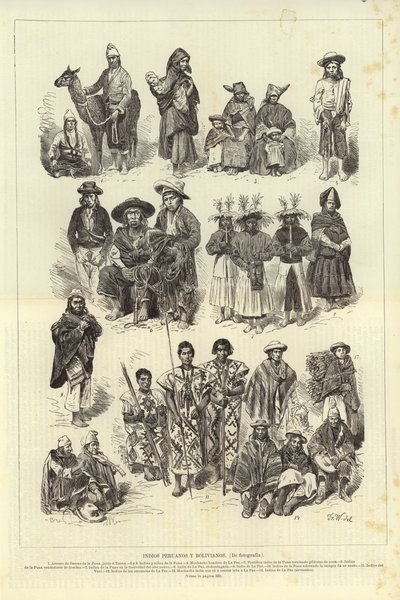 Peruvian and Bolivian Native Peoples by European School